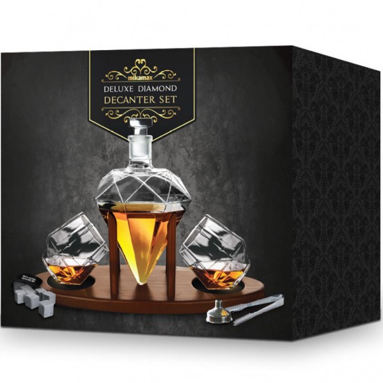 Set decantor whisky diamant Deluxe Set decantor whisky diamant Deluxe