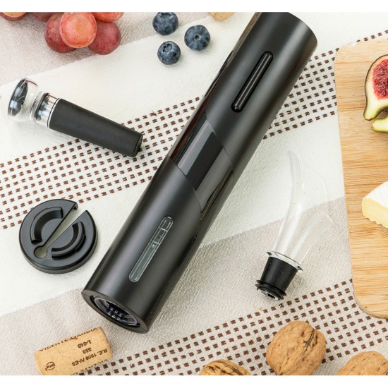 Tirbuson electric cu accesorii pentru vin Tirbuson electric cu accesorii pentru vin