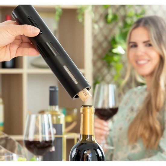 Tirbuson electric cu accesorii pentru vin Tirbuson electric cu accesorii pentru vin
