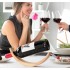 Suport din lemn pentru sticle de vin cu efect de plutire