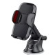 Suport auto pentru telefon reglabil, rotire 360 ° universal, sistem prindere bord si parbriz, prindere ferma si sigura, Negru Suport auto pentru telefon reglabil, rotire 360 ° universal, sistem prindere bord si parbriz, prindere ferma si sigura, Negru