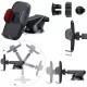 Suport auto pentru telefon reglabil, rotire 360 ° universal, sistem prindere bord si parbriz, prindere ferma si sigura, Negru Suport auto pentru telefon reglabil, rotire 360 ° universal, sistem prindere bord si parbriz, prindere ferma si sigura, Negru