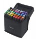 Set 40 markere pe baza de alcool, multicolor, cu doua fete Set 40 markere pe baza de alcool, multicolor, cu doua fete