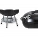 Gratar rotund negru cu capac Algon - 34 CM