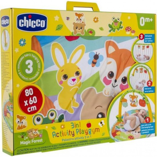 Centru de activitati pentru bebelusi Chicco Magic Forest 3 in 1 - 80x60cm