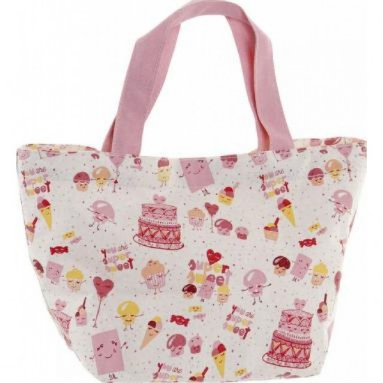 Geanta de plaja din panza roz Dkd Home Decor 34x14x32cm Geanta de plaja din panza roz Dkd Home Decor 34x14x32cm