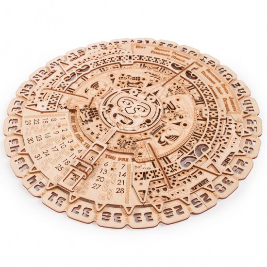 Puzzle 3D din lemn calendar Mayan